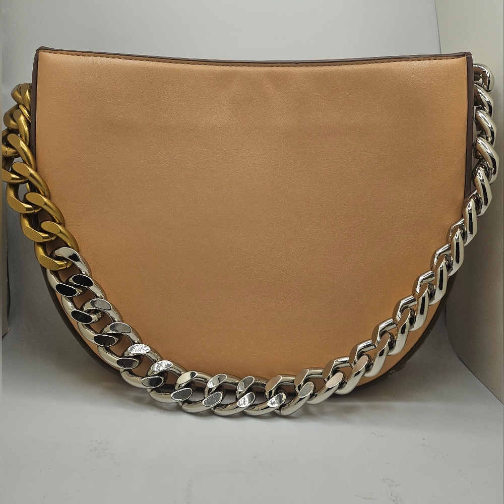 Stella McCartney Eco Alter Nappa Medium Frayme Shoulder Bag Sand - Picture 3 of 13